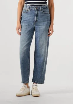 blauwe drykorn mom jeans flown