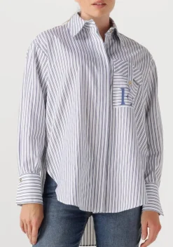 blauwe elisabetta franchi blouses blouse