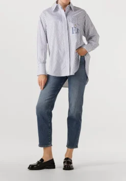 blauwe elisabetta franchi blouses blouse