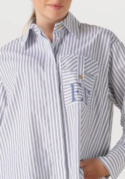 blauwe elisabetta franchi blouses blouse