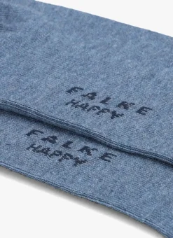 blauwe falke sokken happy 2p