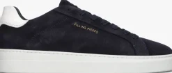 blauwe filling pieces lage sneakers tiebreak suede