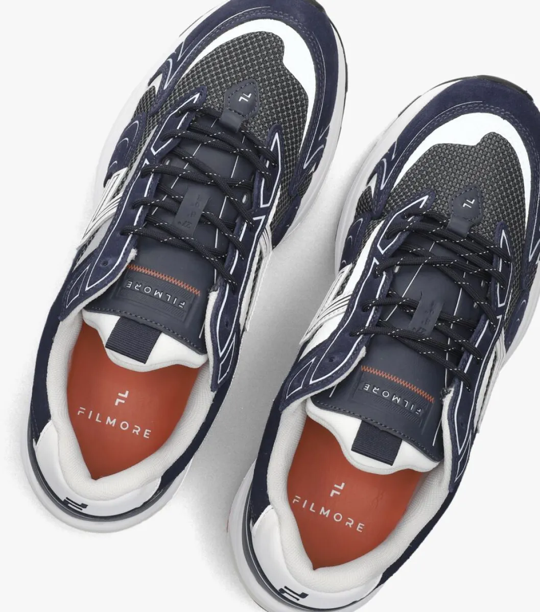 blauwe filmore lage sneakers yali