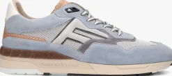 blauwe floris van bommel lage sneakers sfm-10153 de runner