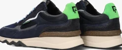 blauwe floris van bommel lage sneakers sfm-10234 de zager
