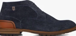 blauwe floris van bommel veterschoenen sfm-50159 crepi