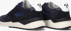 blauwe floris van bommel lage sneakers sfm-10154 de treener
