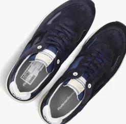 blauwe floris van bommel lage sneakers sfm-10154 de treener