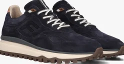 blauwe floris van bommel lage sneakers sfm-10238 de gripper