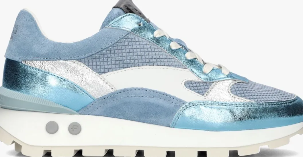 blauwe floris van bommel lage sneakers sfw-10098 blokki