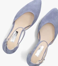 blauwe gabor sandalen met hak 340