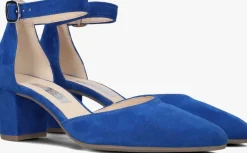 blauwe gabor sandalen met hak 340