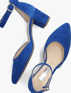 blauwe gabor sandalen met hak 340