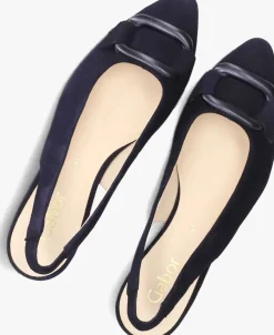 blauwe gabor slingbacks 521