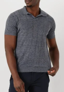 blauwe gentiluomo polo polo no button ss k2020-275