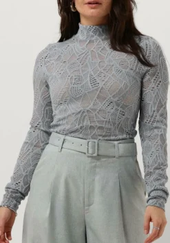 blauwe gestuz top hilma rollneck