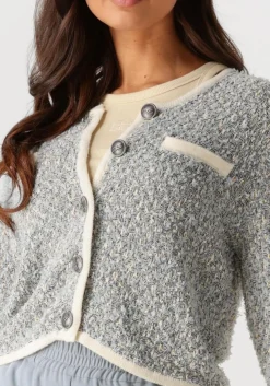 blauwe gestuz vest gznalin cardigan