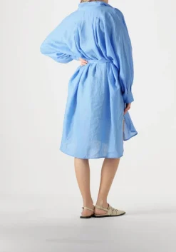 blauwe greek archaic kori midi jurk 130463