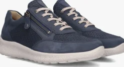 blauwe hartjes lage sneakers rap