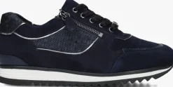 blauwe hassia lage sneakers porto