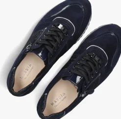 blauwe hassia lage sneakers porto