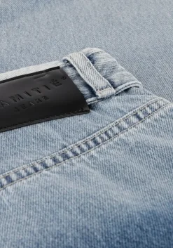 blauwe haute l'amitié wide jeans flip waist pocket tall jeans