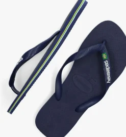 blauwe havaianas teenslippers brasil logo