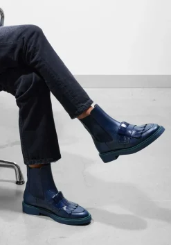 blauwe hispanitas chelsea boots chi243613