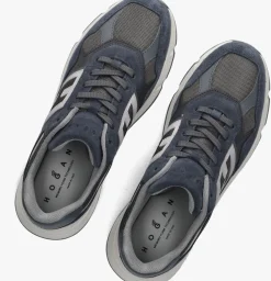 blauwe hogan lage sneakers hyperlight allacciato