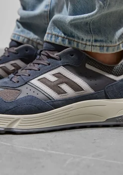 blauwe hogan lage sneakers hyperlight allacciato