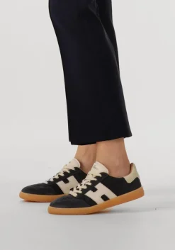 blauwe hogan lage sneakers hogan cool allacciato h