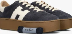 blauwe hogan lage sneakers h681 allacciato h