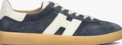 blauwe hogan lage sneakers cool allacciato h