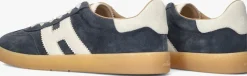 blauwe hogan lage sneakers cool allacciato h