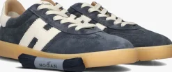 blauwe hogan lage sneakers cool allacciato h