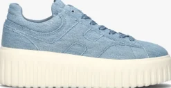 blauwe hogan lage sneakers h-stripes