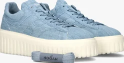 blauwe hogan lage sneakers h-stripes