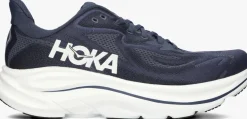blauwe hoka lage sneakers clifton 10