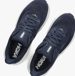 blauwe hoka lage sneakers clifton 10