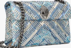 blauwe kurt geiger london schoudertas mini kensington