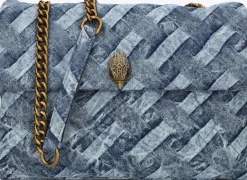 blauwe kurt geiger london handtas large kensington soft