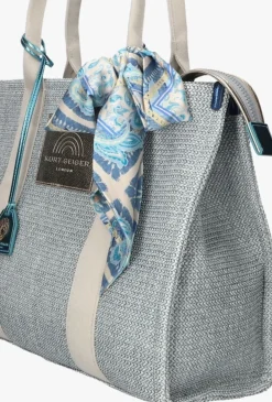 blauwe kurt geiger london handtas lg southbank tote