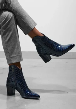 blauwe lina locchi enkellaarsjes at 152