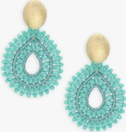 blauwe lott. gioielli sieraad si drop crystal double