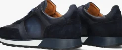 blauwe magnanni lage sneakers combi runner