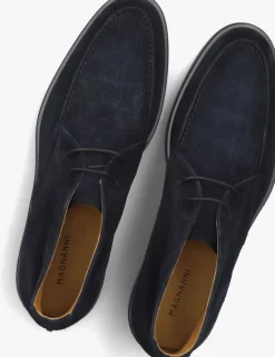 blauwe magnanni veterschoenen 25622