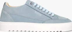blauwe mason garments lage sneakers tia originale nuovo