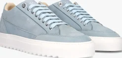 blauwe mason garments lage sneakers tia originale nuovo