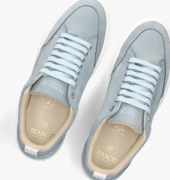 blauwe mason garments lage sneakers tia originale nuovo