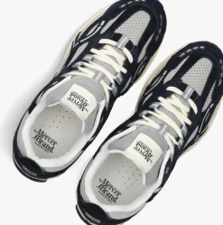 blauwe mercer amsterdam lage sneakers the re-run vintage m